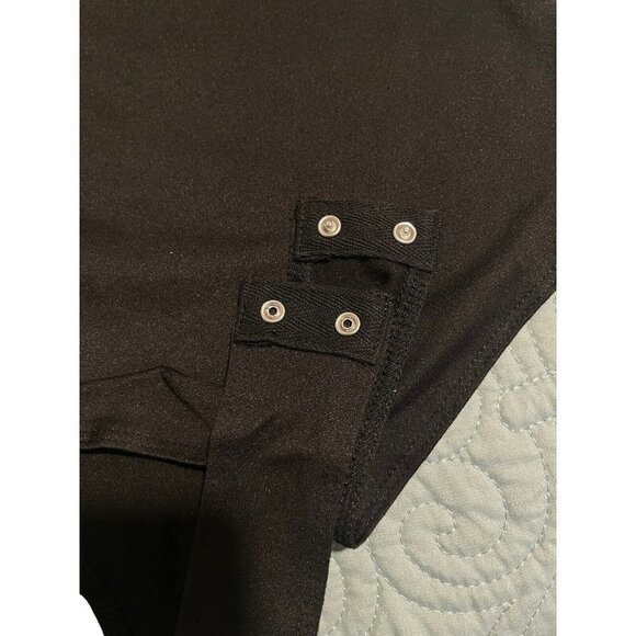 Popular21 Black Knit Bodysuit Top Medium - Picture 6 of 9